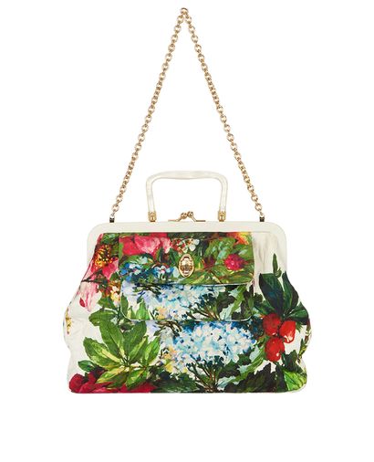 Kiss Lock Floral Pochette, front view